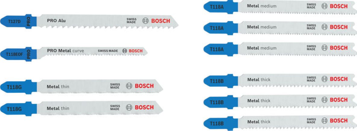 Bosch Blauw Accessoires 2607012070 Decoupeerzaagbladenset Metal Advance 10-delig