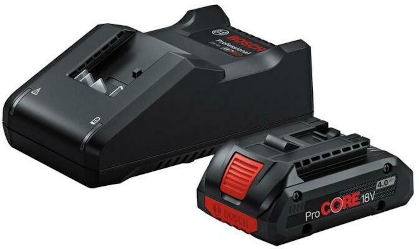 Bosch Blauw Accessoires 1600A01U7U Starterset - 1 x ProCore Accu 18V 4.0Ah Professional + GAL18V-40 Lader