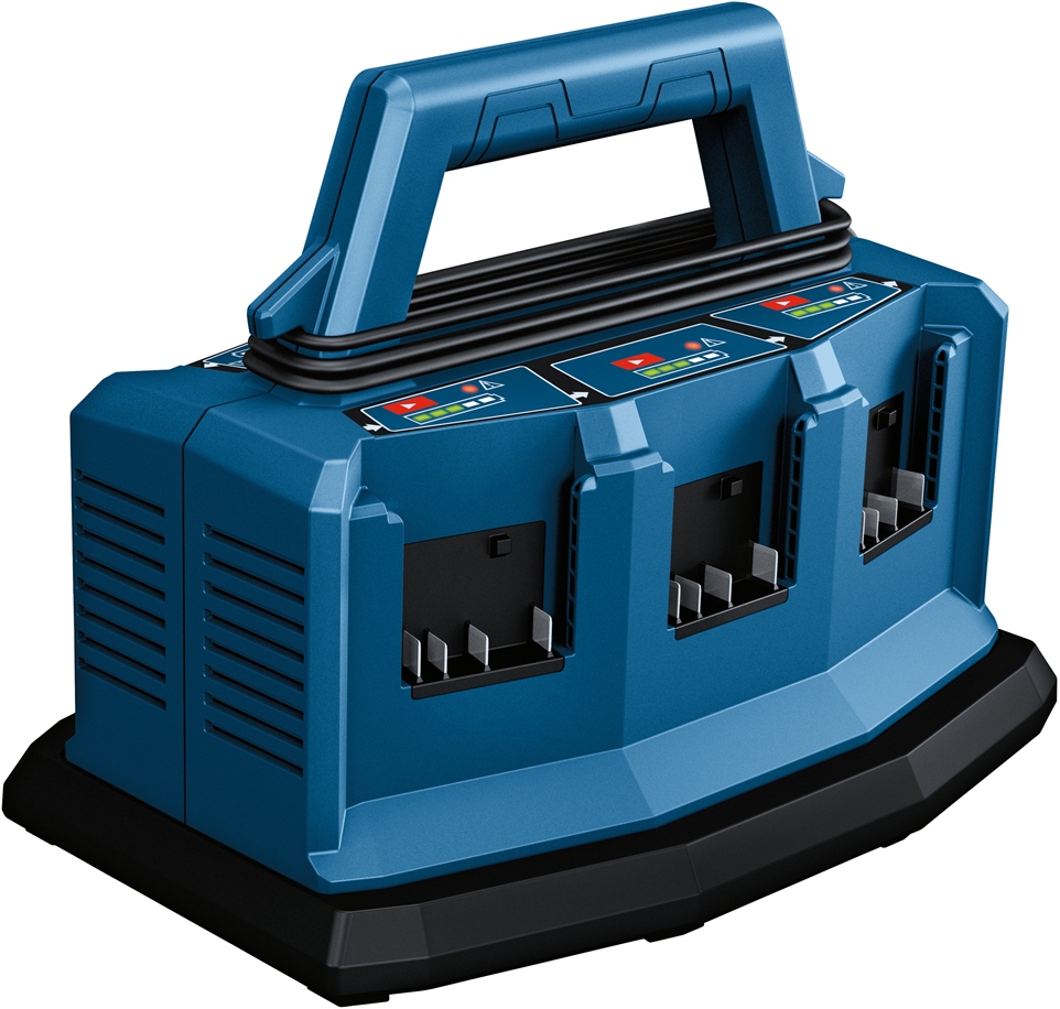 Bosch Blauw Accessoires 1600A01U9L GAL 18V6-80 Professional Oplader 14,4 - 18V voor 6 accu's