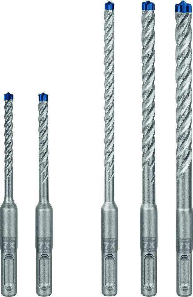 Bosch Blauw Accessoires 2608900197 Expert SDS plus-7X hamerboorset 5/6/6/8/10 mm 5-delig