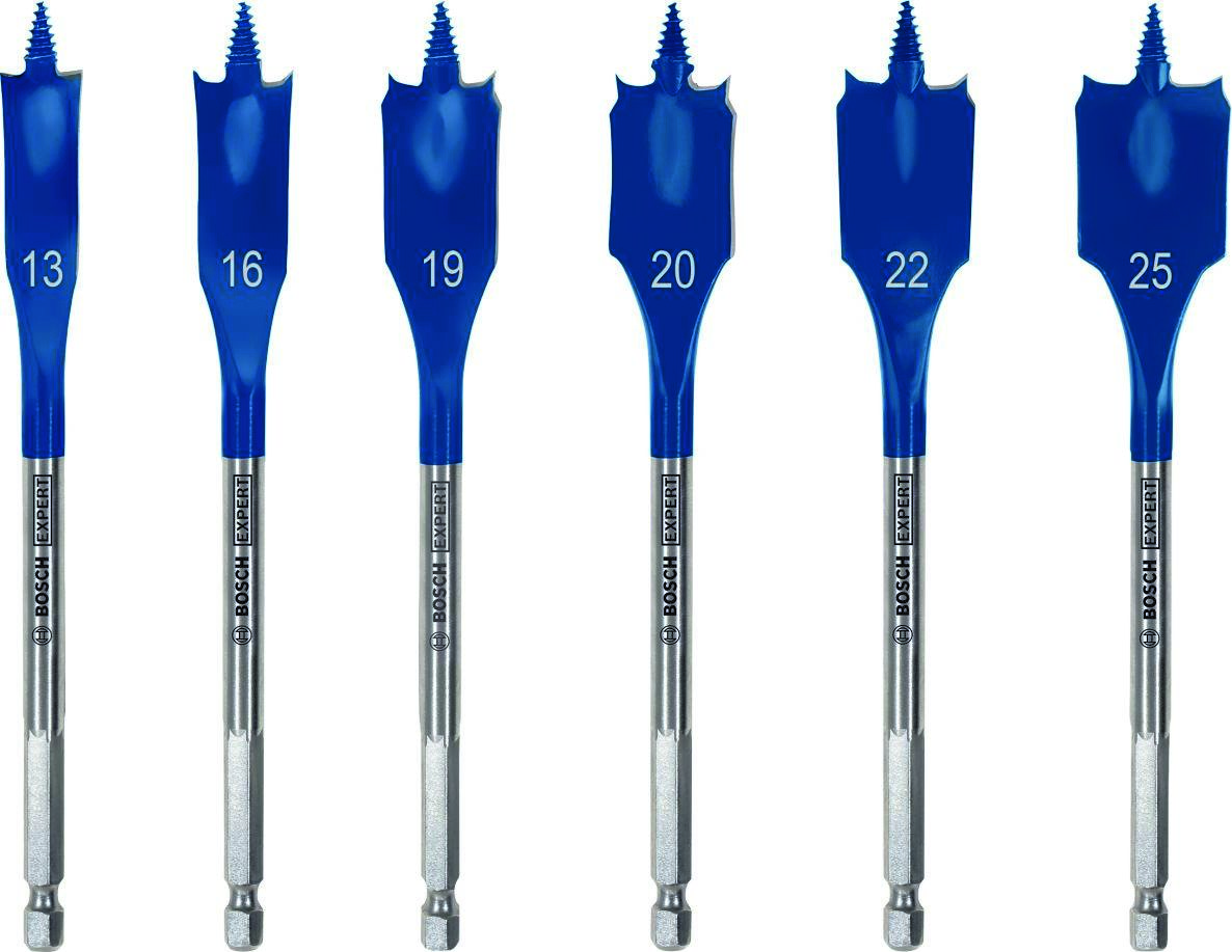 Bosch Blauw Accessoires 2608900333 Expert SelfCut Speed speedboorset 13/16/19/20/22/25 mm 6-delig