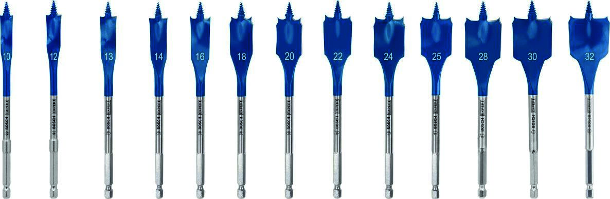 Bosch Blauw Accessoires 2608900336 Expert SelfCut Speed speedboorset 10/12/13/14/16/18/20/22/24/25/28/30/32 mm 13-delig