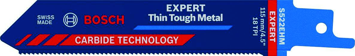 Bosch Blauw Accessoires 2608900359 Expert ‘Thin Tough Metal’ S 522 EHM reciprozaagblad 1 stuk