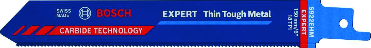 Bosch Blauw Accessoires 2608900362 Expert ‘Thin Tough Metal’ S 922 EHM reciprozaagblad 10-delig