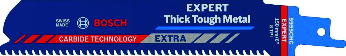 Bosch Blauw Accessoires 2608900365 Expert ‘Thick Tough Metal’ S 955 CHC reciprozaagblad 1 stuk