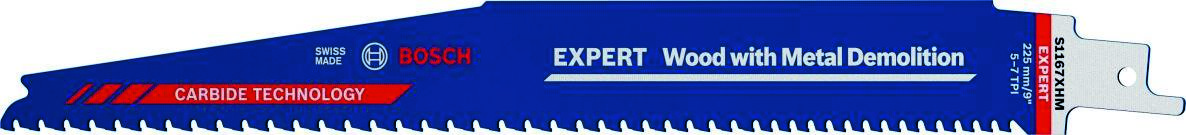 Bosch Blauw Accessoires 2608900400 Expert ‘Wood with Metal Demolition’ S 1167 XHM reciprozaagblad 10-delig