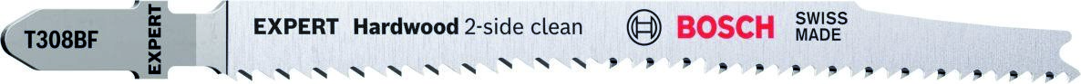 Bosch Blauw Accessoires 2608900544 Expert ‘Hardwood 2-side clean’ T 308 BF decoupeerzaagblad 5-delig