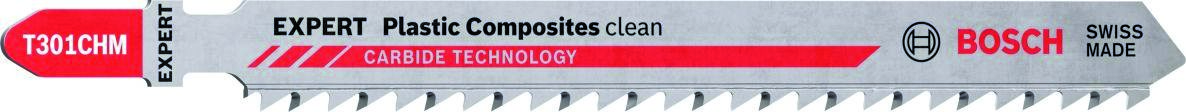 Bosch Blauw Accessoires 2608900566 Expert ‘Plastic Composites Clean’ T 301 CHM decoupeerzaagblad 3-delig