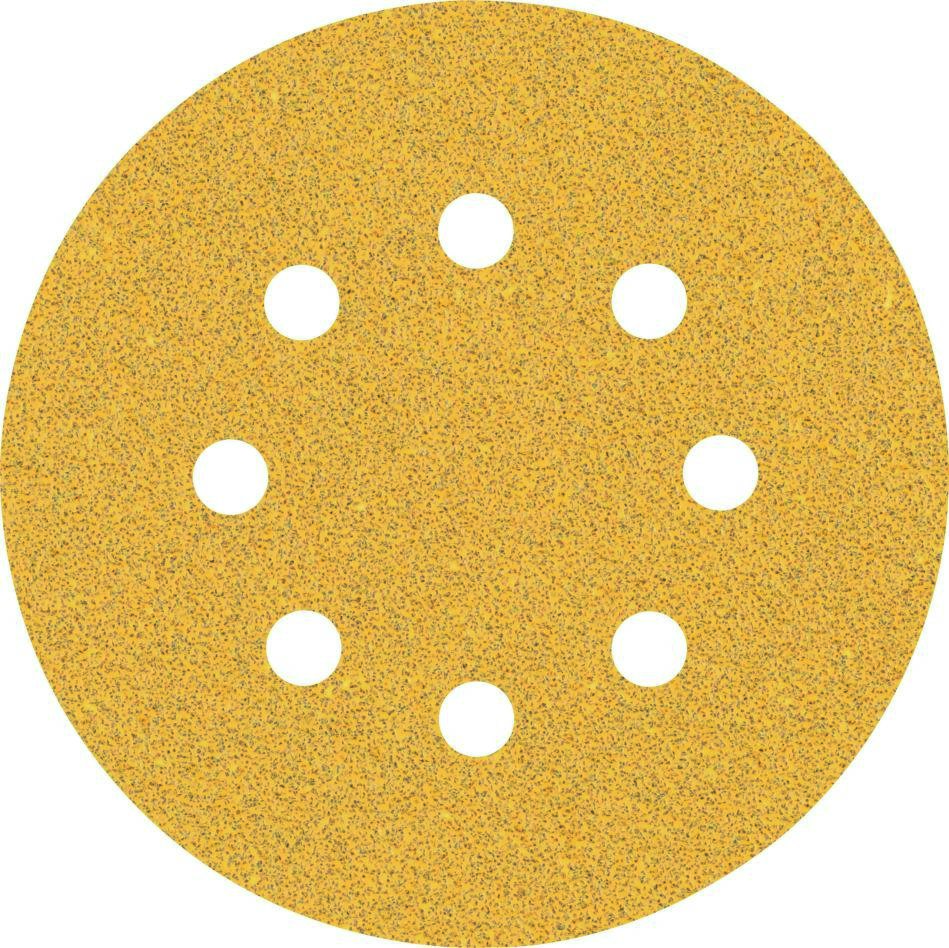 Bosch Blauw Accessoires 2608900804 Expert C470 schuurpapier met 8 gaten voor excenterschuurmachines 125 mm, K60 5 stuks