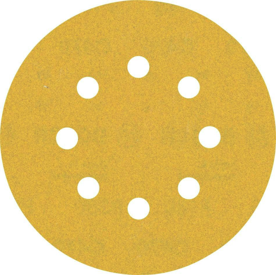 Bosch Blauw Accessoires 2608900808 Expert C470 schuurpapier met 8 gaten voor excenterschuurmachines 125 mm, K180 5 stuks