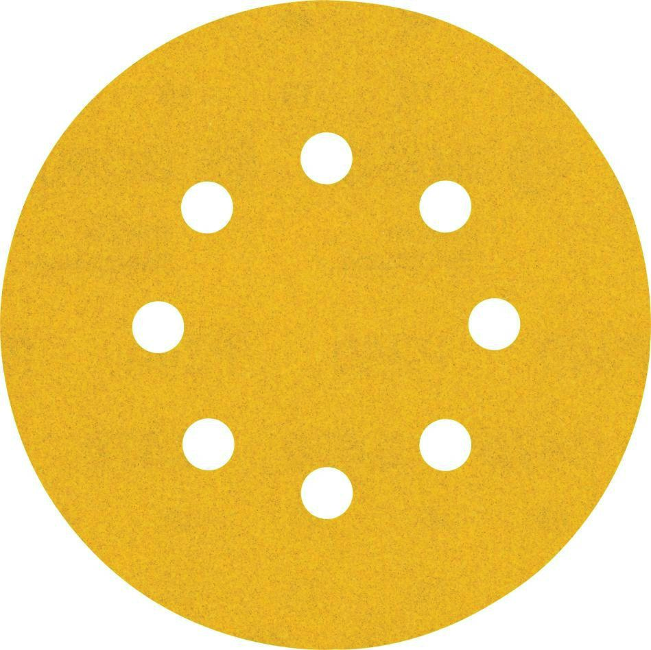 Bosch Blauw Accessoires 2608900809 Expert C470 schuurpapier met 8 gaten voor excenterschuurmachines 125 mm, K240 5 stuks