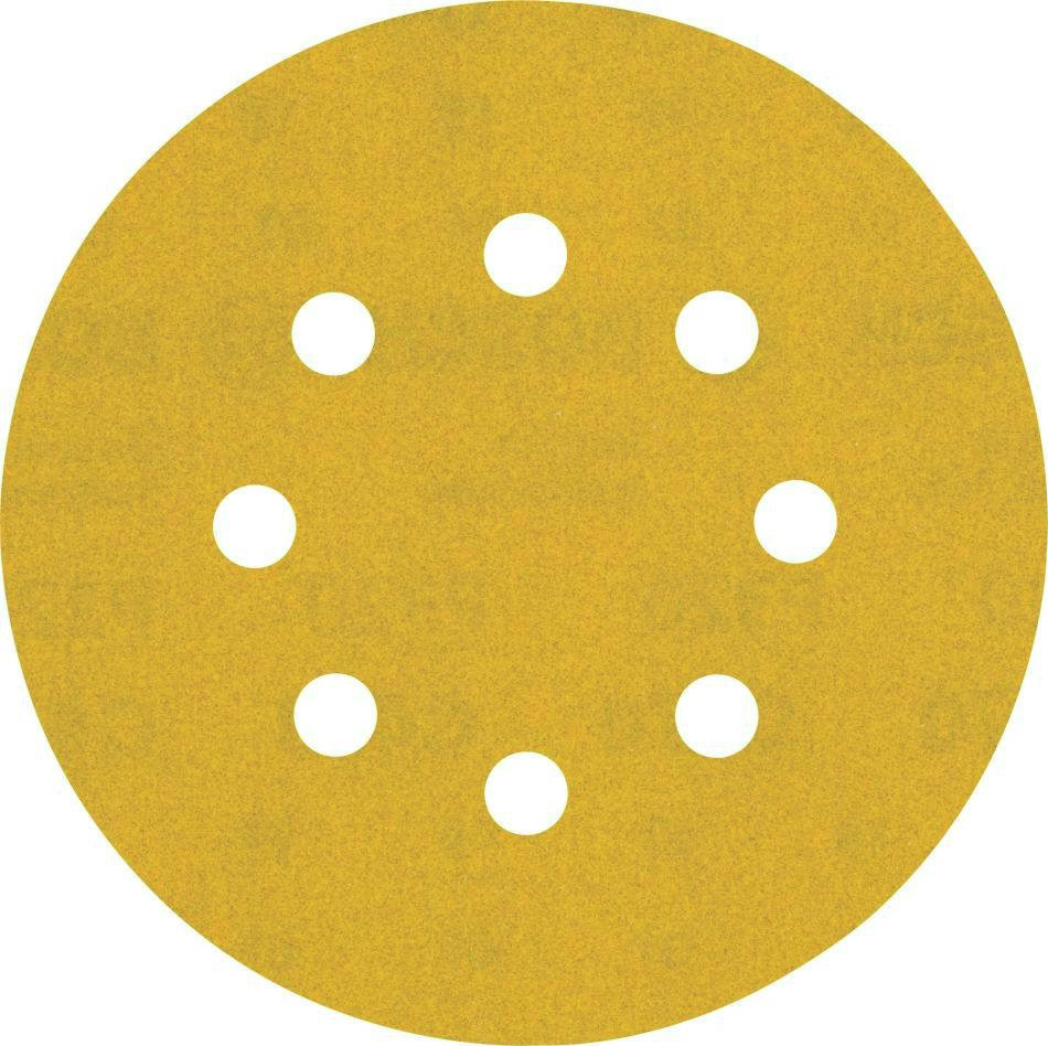 Bosch Blauw Accessoires 2608900810 Expert C470 schuurpapier met 8 gaten voor excenterschuurmachines 125 mm, K320 5 stuks
