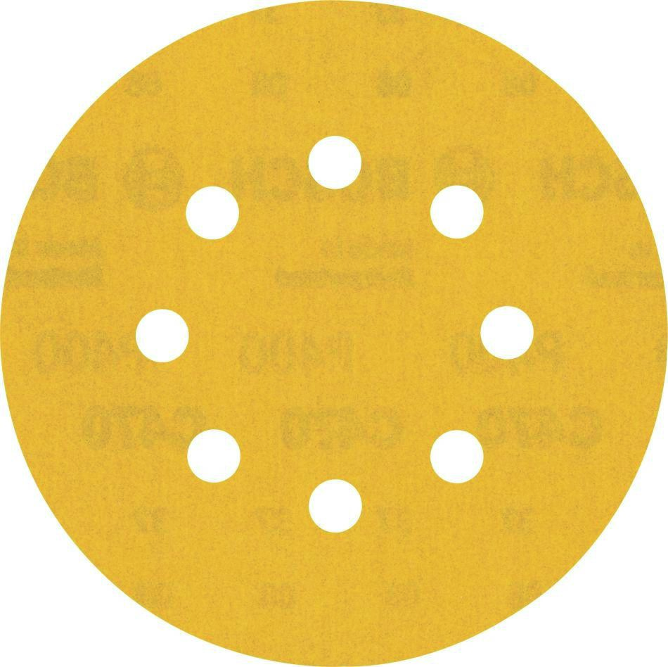 Bosch Blauw Accessoires 2608900811 Expert C470 schuurpapier met 8 gaten voor excenterschuurmachines 125 mm, K400 5 stuks