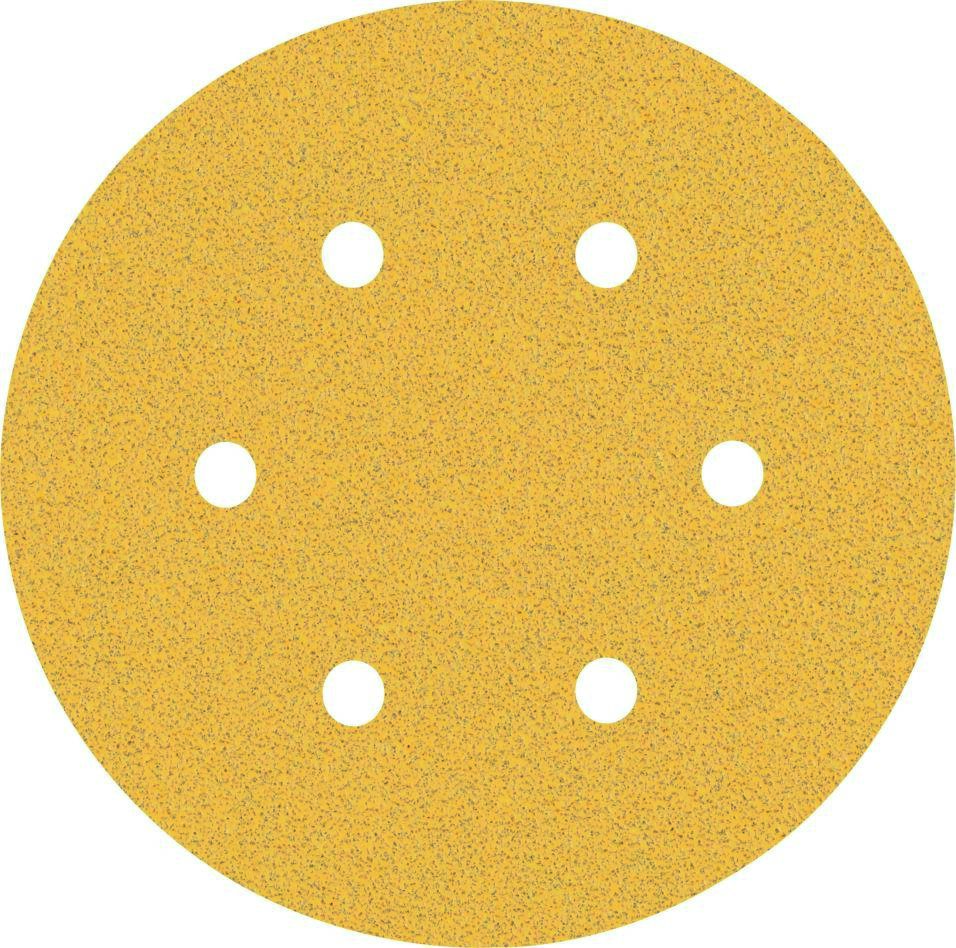 Bosch Blauw Accessoires 2608900815 Expert C470 schuurpapier met 6 gaten voor excenterschuurmachines 150 mm, K80 5 stuks