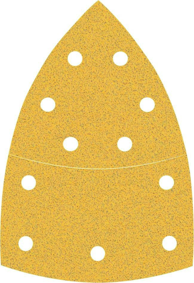 Bosch Blauw Accessoires 2608900887 Expert C470 Schuurpapier met 11 gaten voor multischuurmachines 102 x 62 mm, 93 mm, K80 10 stuks