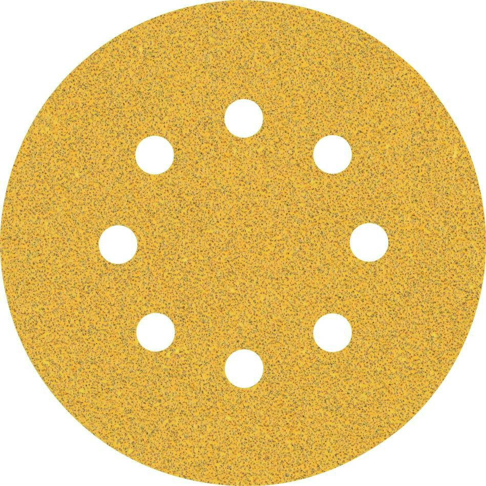 Bosch Blauw Accessoires 2608900909 Expert C470 schuurpapier met 8 gaten voor excenterschuurmachines 125 mm, K60 50 stuks