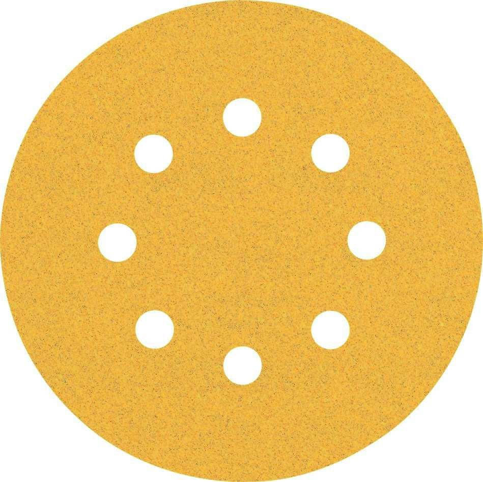 Bosch Blauw Accessoires 2608900911 Expert C470 schuurpapier met 8 gaten voor excenterschuurmachines 125 mm, K100 50 stuks