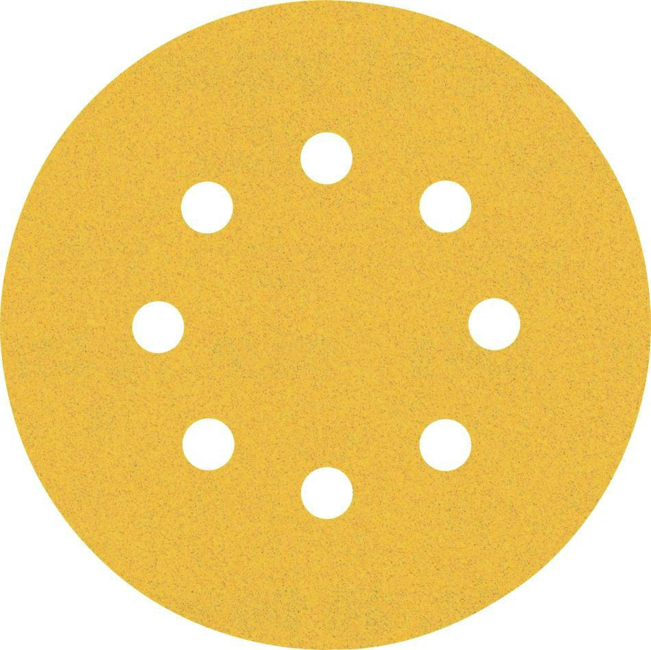 Bosch Blauw Accessoires 2608900912 Expert C470 schuurpapier met 8 gaten voor excenterschuurmachines 125 mm, K120 50 stuks