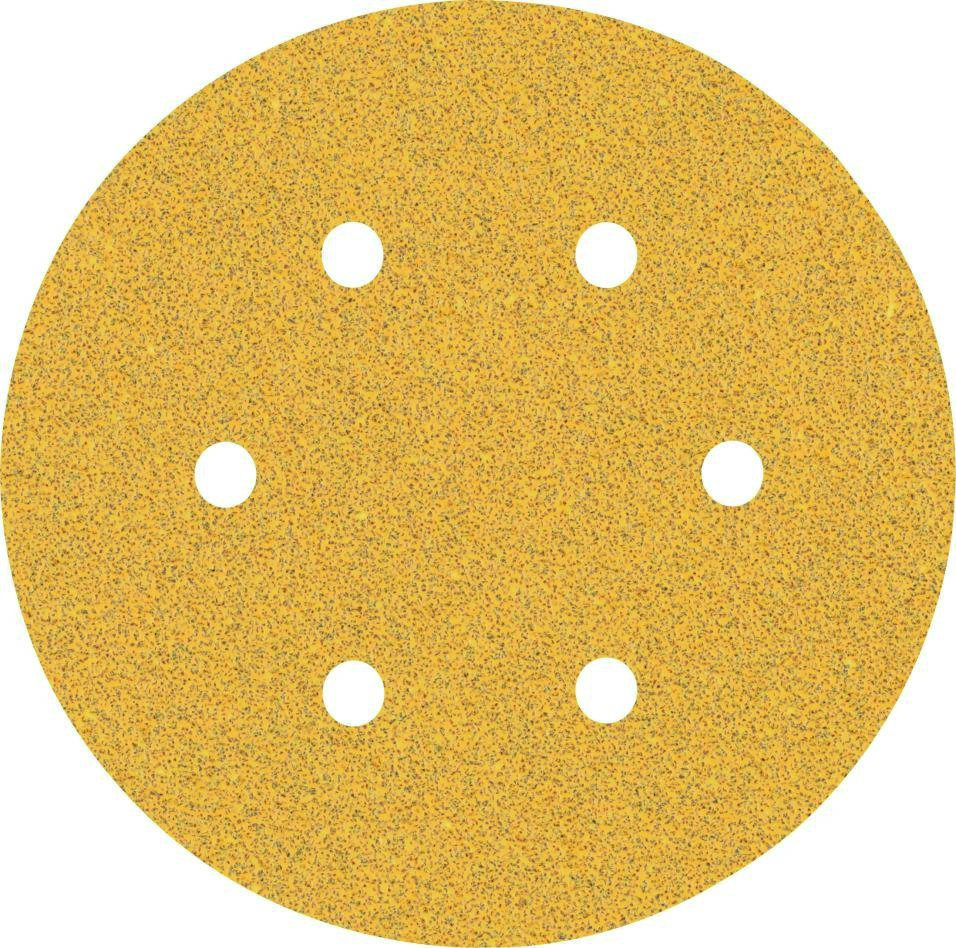 Bosch Blauw Accessoires 2608900918 Expert C470 schuurpapier met 6 gaten voor excenterschuurmachines 150 mm, K60 50 stuks