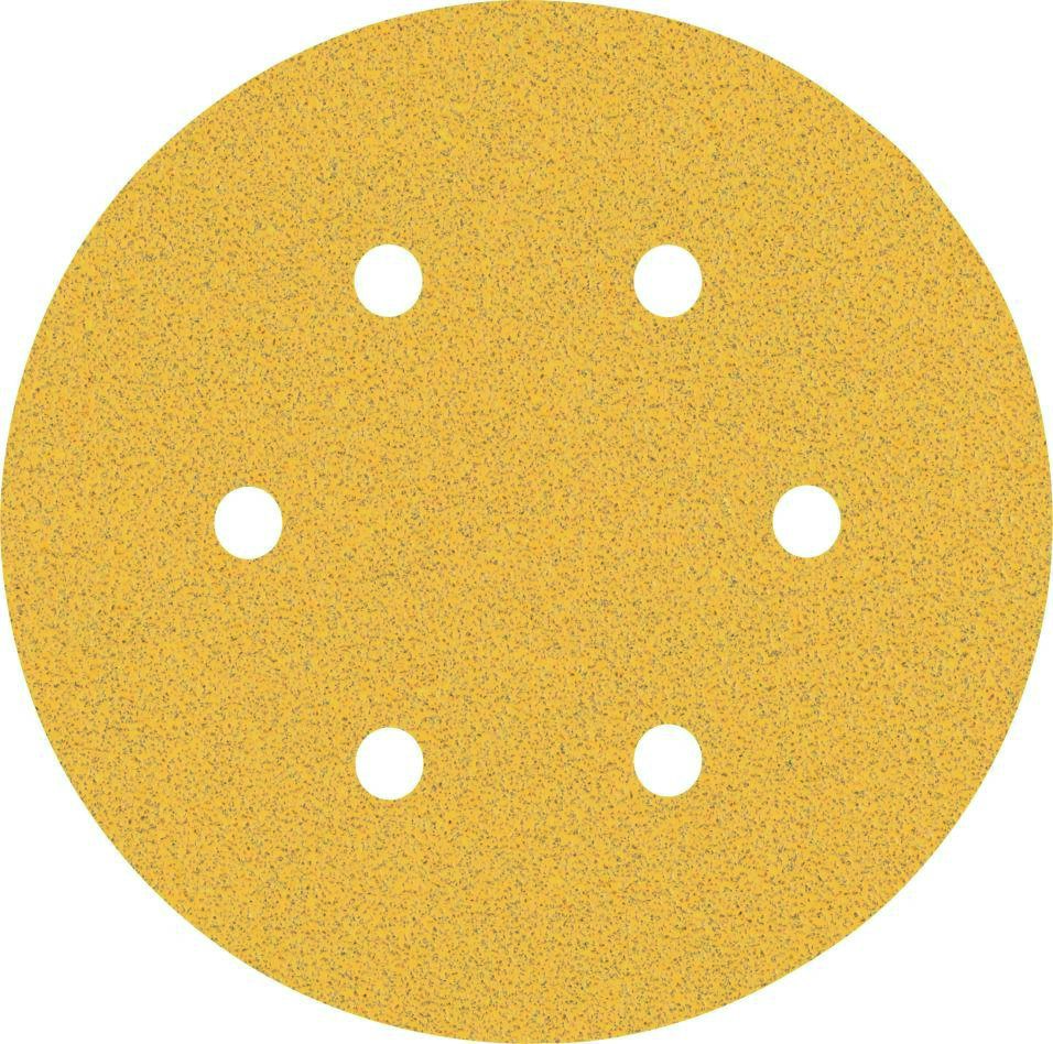 Bosch Blauw Accessoires 2608900919 Expert C470 schuurpapier met 6 gaten voor excenterschuurmachines 150 mm, K80 50 stuks