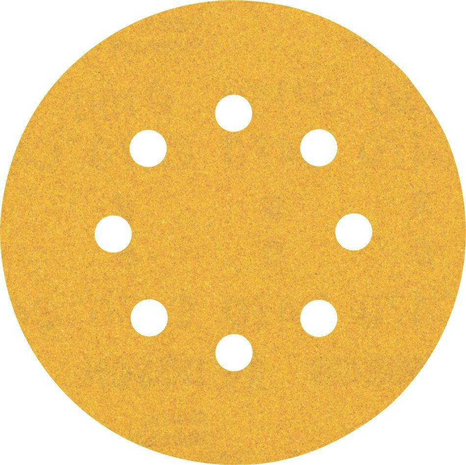 Bosch Blauw Accessoires 2608901120 Expert C470 schuurpapier met 8 gaten voor excenterschuurmachines 125 mm, K150 50 stuks