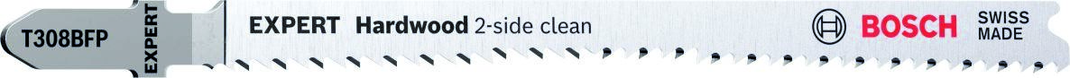 Bosch Blauw Accessoires 2608901181 Expert ‘Hardwood 2-side clean’ T 308 BFP decoupeerzaagblad 25-delig