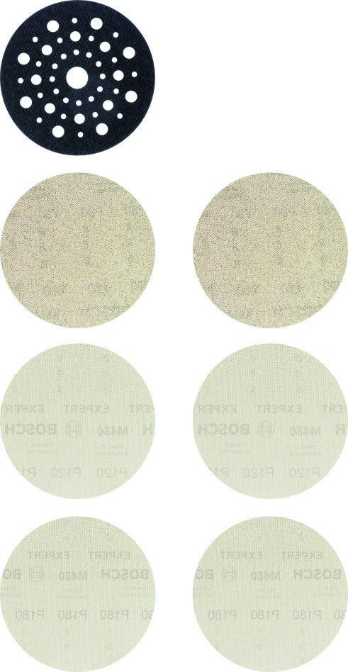 Bosch Blauw Accessoires 2608901202 Expert M480 startpakket voor excenterschuurmachines 125 mm 7-delig