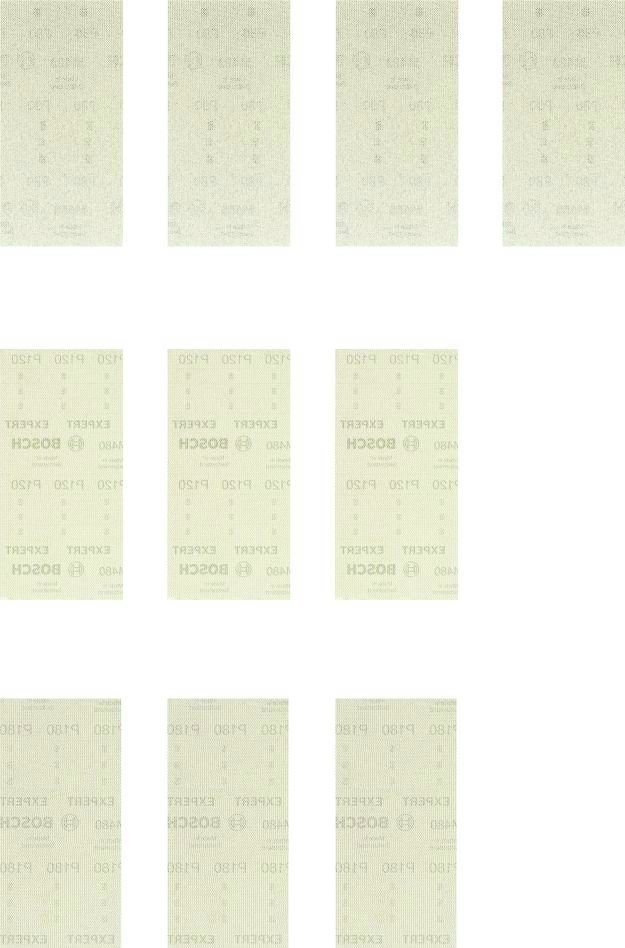 Bosch Blauw Accessoires 2608901206 Expert M480 schuurnetset 93 x 186 mm 10-delig