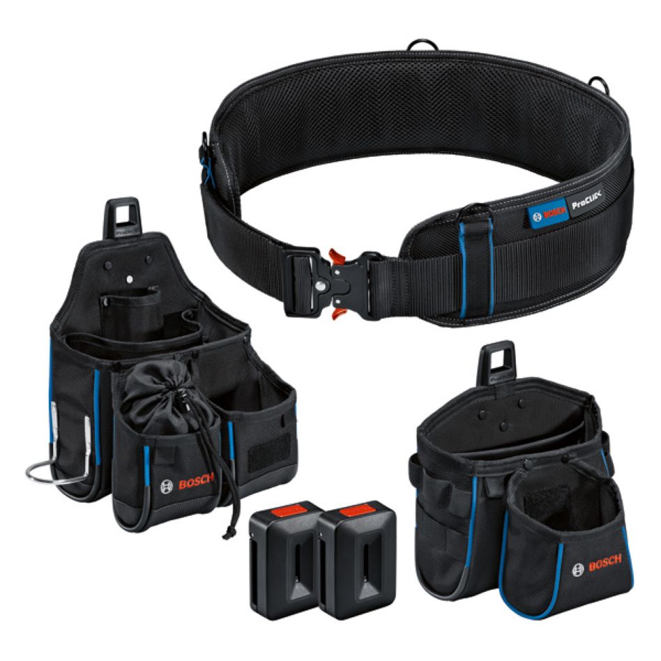 Bosch Blauw Accessoires 1600A0265P Gereedschapsset - 1 x Riem 93 + 1 x GWT2 + 1 x GWT4 + 2 x Proclick Holder Professional