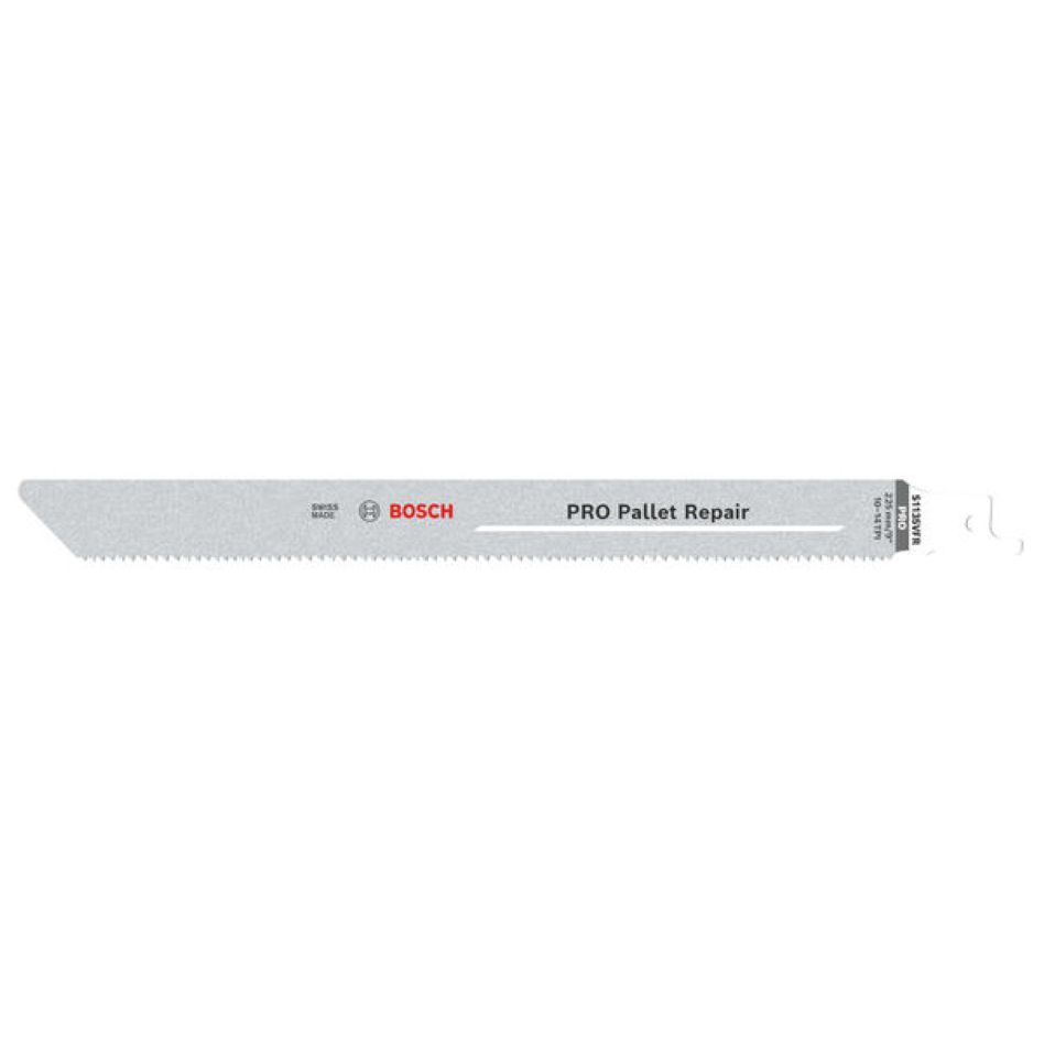 Bosch Blauw Accessoires 2608659008 PRO Pallet Repair S1135VFR zaagblad, 1,25 x 19 x 225 mm 5 stuks