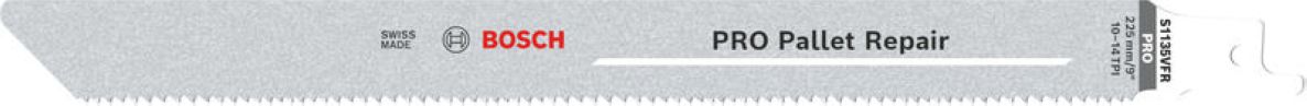 Bosch Blauw Accessoires 2608659009 PRO Pallet Repair S1135VFR zaagblad, 1,25 x 19 x 225 mm 100 stuks