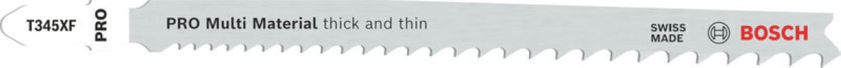 Bosch Blauw Accessoires 2608655101 PRO Multi Material thick and thin T345XF decoupeerzaagblad 132 mm 2-delig