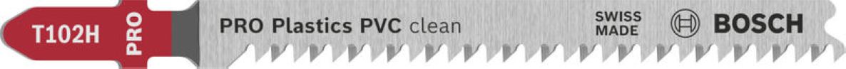 Bosch Blauw Accessoires 2608665238 PRO Plastics PVC clean T102H decoupeerzaagblad 100 mm 2-delig