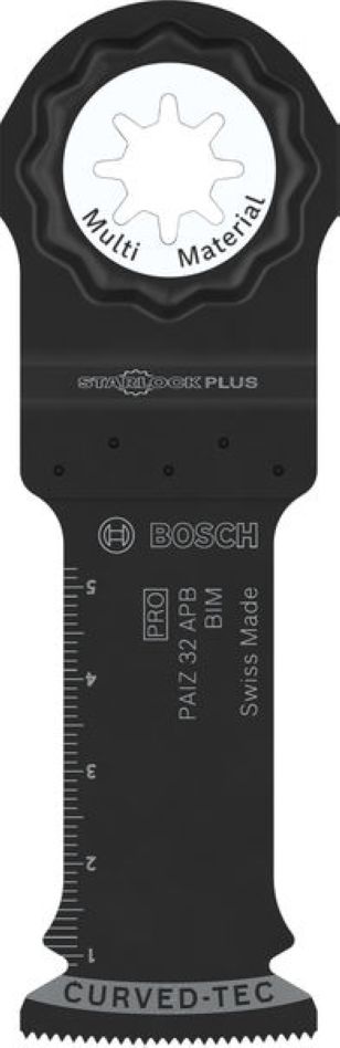 Bosch Blauw Accessoires 2608669130 PRO Starlock Plus PAIZ 32 APB Invalzaagblad BIM Wood+Metal Curved-Tec 32 x 60 Bulk