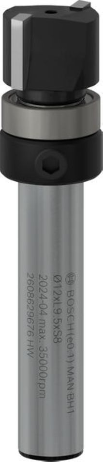 Bosch Blauw Accessoires 2608629676 PRO Kopieerfrees 8 mm, D1 12,7 mm, L 9,5 mm