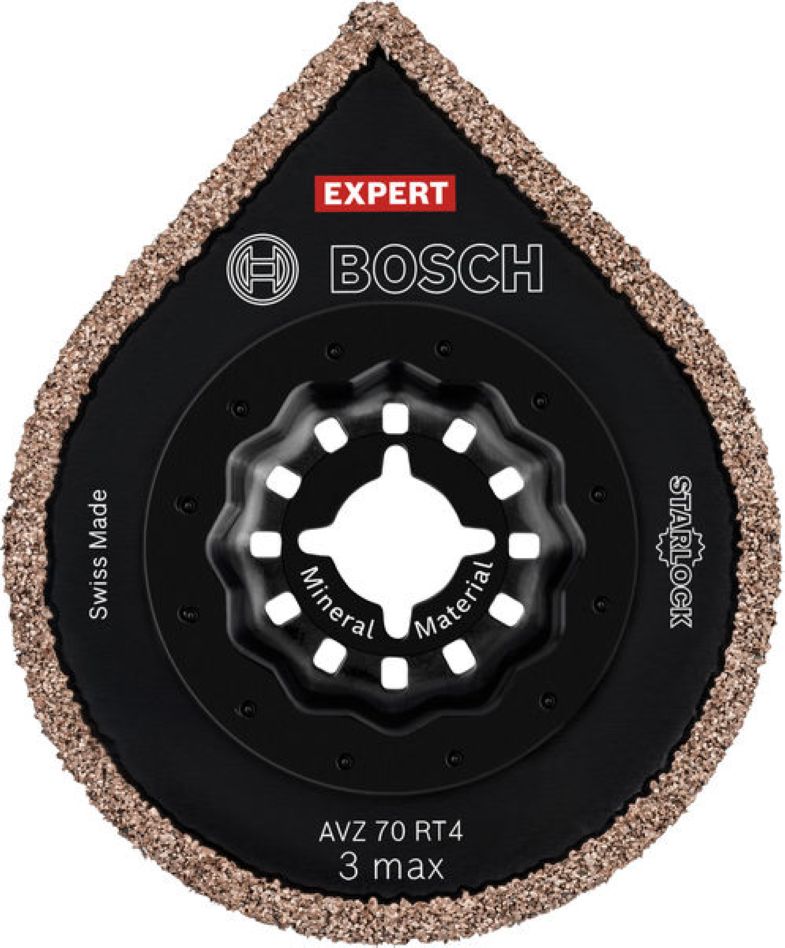 Bosch Blauw Accessoires 2608902055 EXPERT Starlock Segmentblad 3MAX AVZ 70 RT4 Carbide Grout+Abrasive 70 1x