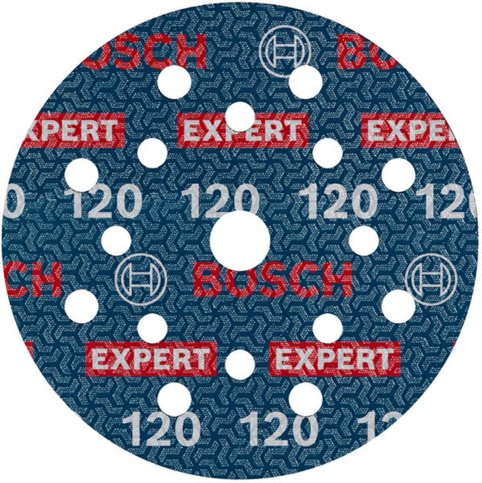 Bosch Blauw Accessoires 2608902418 EXPERT Schuurschijf O780 met film onderlaag 125 mm G120 BULKVEL gelabeled