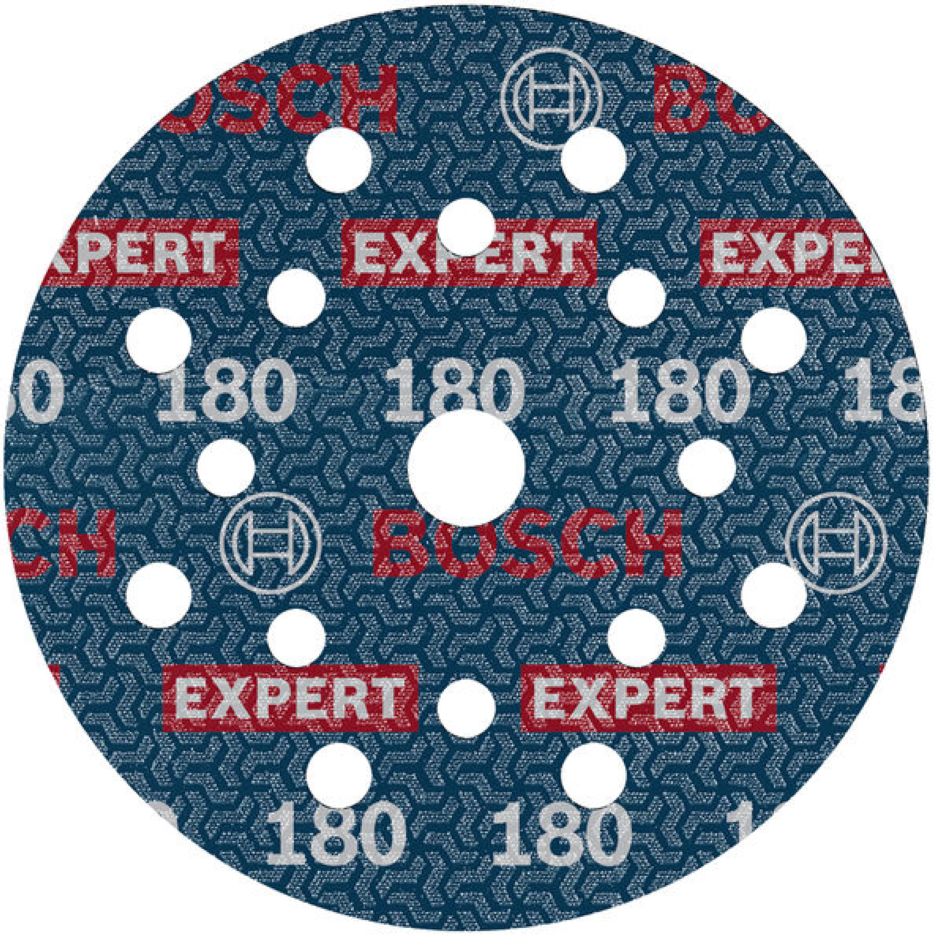 Bosch Blauw Accessoires 2608902420 EXPERT Schuurschijf O780 met film onderlaag 125 mm G180 BULKVEL gelabeled