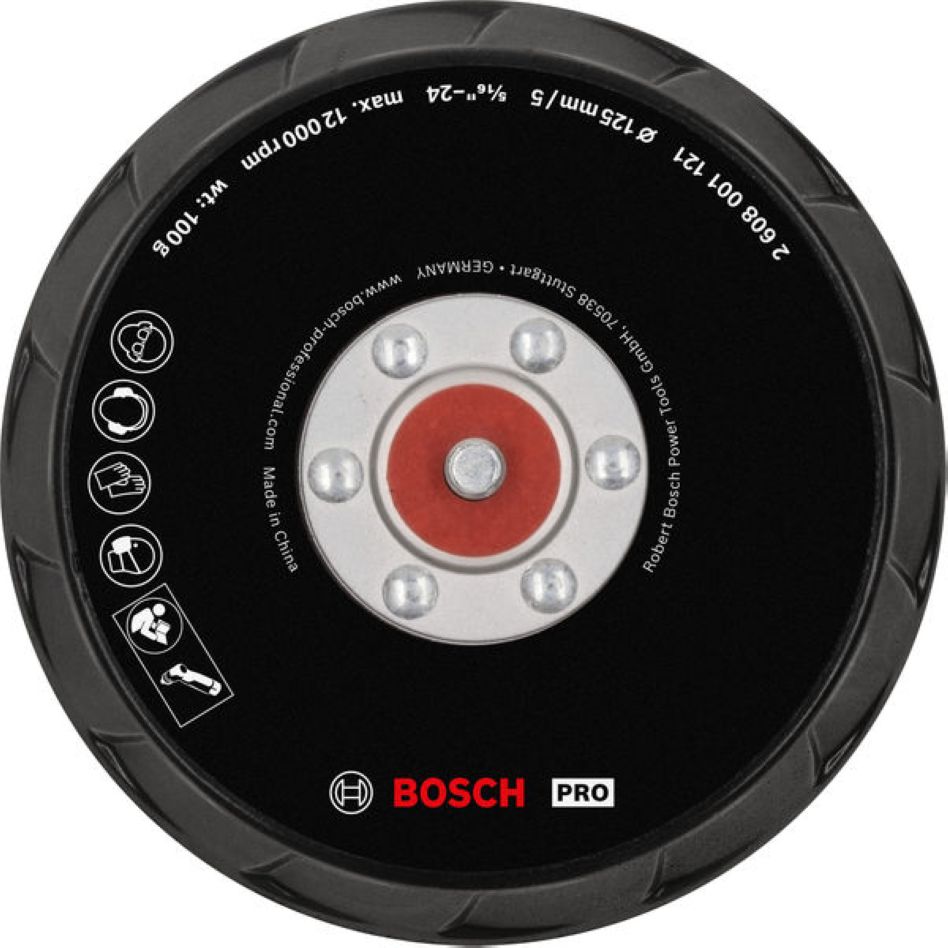Bosch Blauw Accessoires 2608001121 PRO Schuurpad 125mm Haak en lus