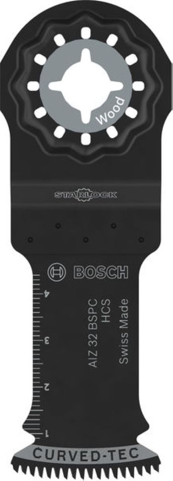 Bosch Blauw Accessoires 2608669246 Starlock Invalzaagblad AIZ 32 BSPC HCS Hardwood Curved-Tec 32 x 50