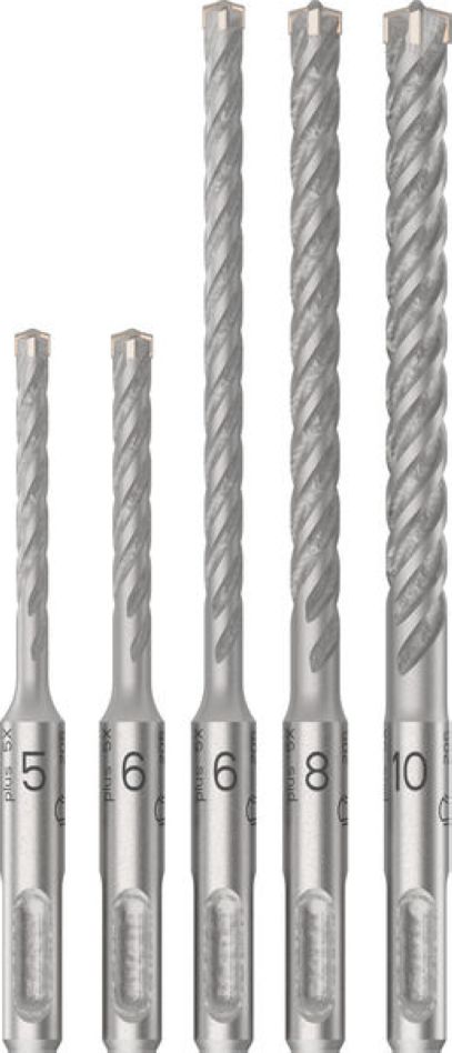 Bosch Blauw Accessoires 2608833910 PRO SDS plus-5X hamerboor Set 5/6/6/8/10 mm 5 st