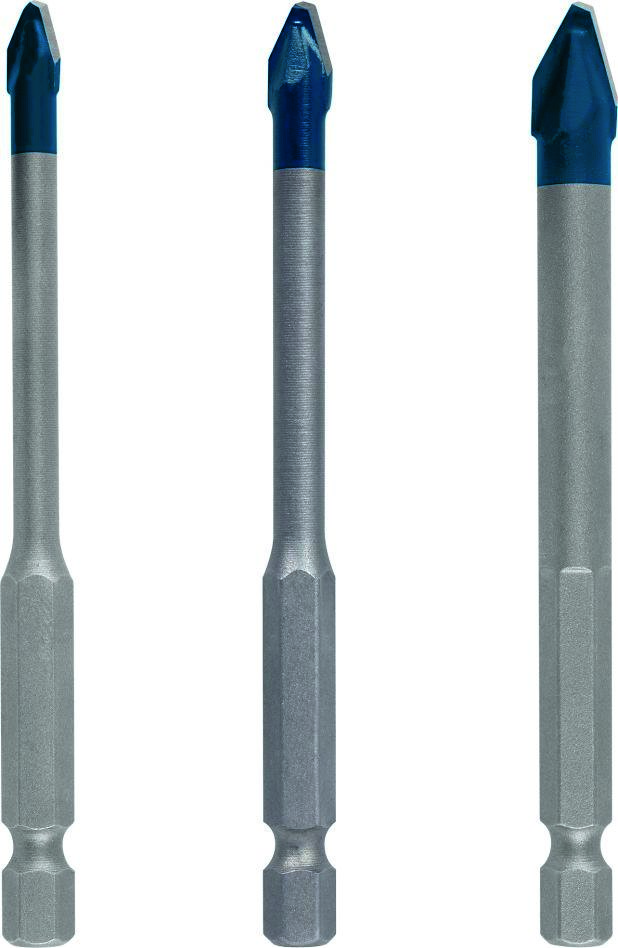 Bosch Blauw Accessoires 2608900595 Expert HardCeramic HEX-9 boorset 5/6/8 mm 3-delig