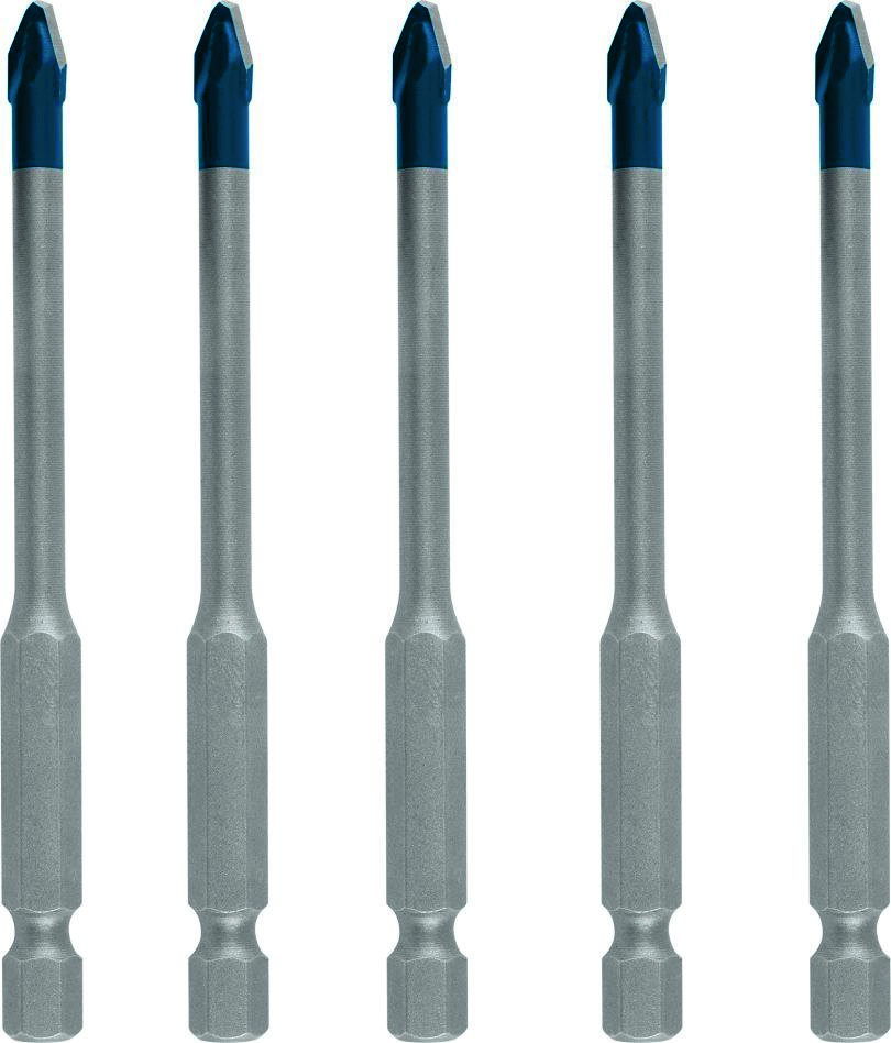 Bosch Blauw Accessoires 2608900598 Expert HardCeramic HEX-9 boorset voor dakpannen 5 mm 5-delig