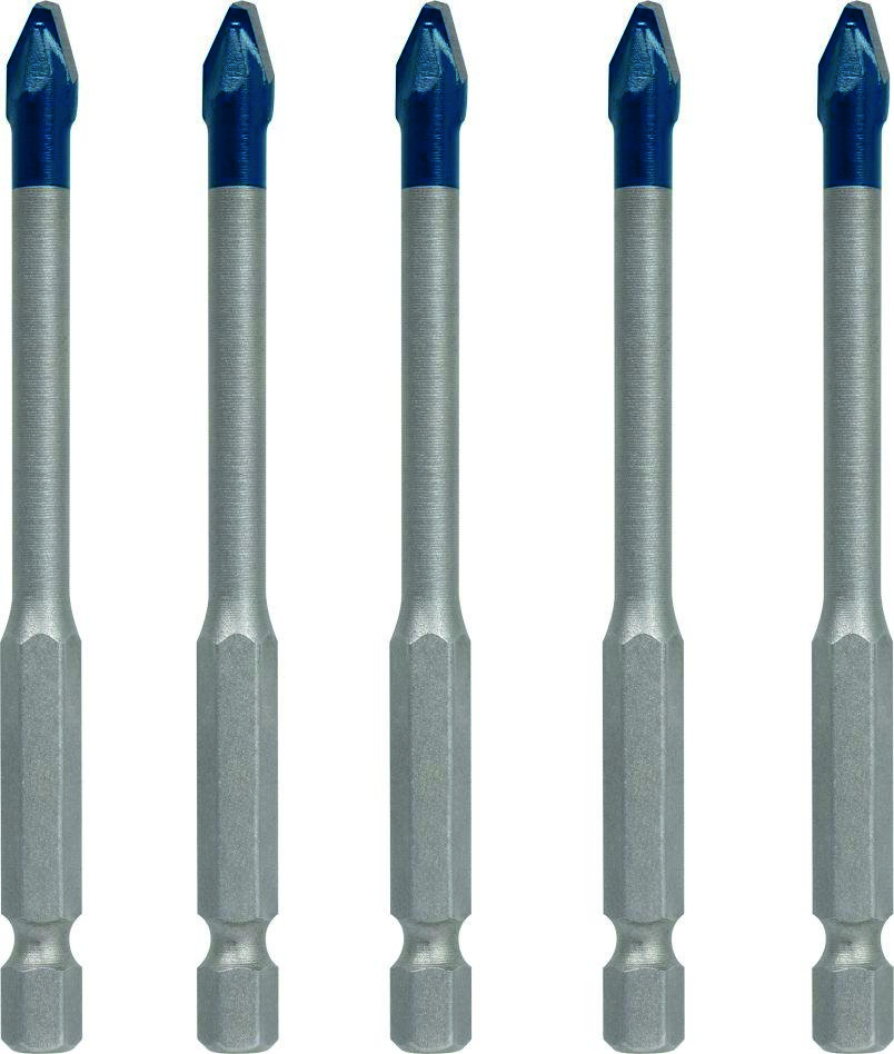 Bosch Blauw Accessoires 2608900599 Expert HardCeramic HEX-9 boorset voor dakpannen 6 mm 5-delig