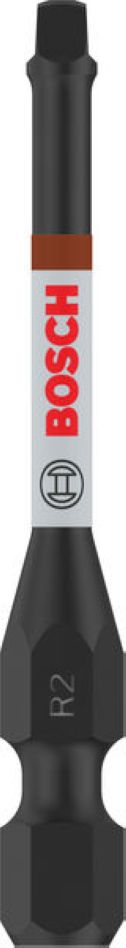 Bosch Blauw Accessoires 2608522551 PRO Robertson slagschroefbit, R2, 55 mm, 2 stuks