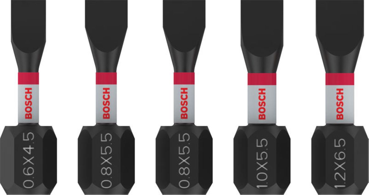 Bosch Blauw Accessoires 2608521U60 PRO Slotted slagschroefbitset 5-delig