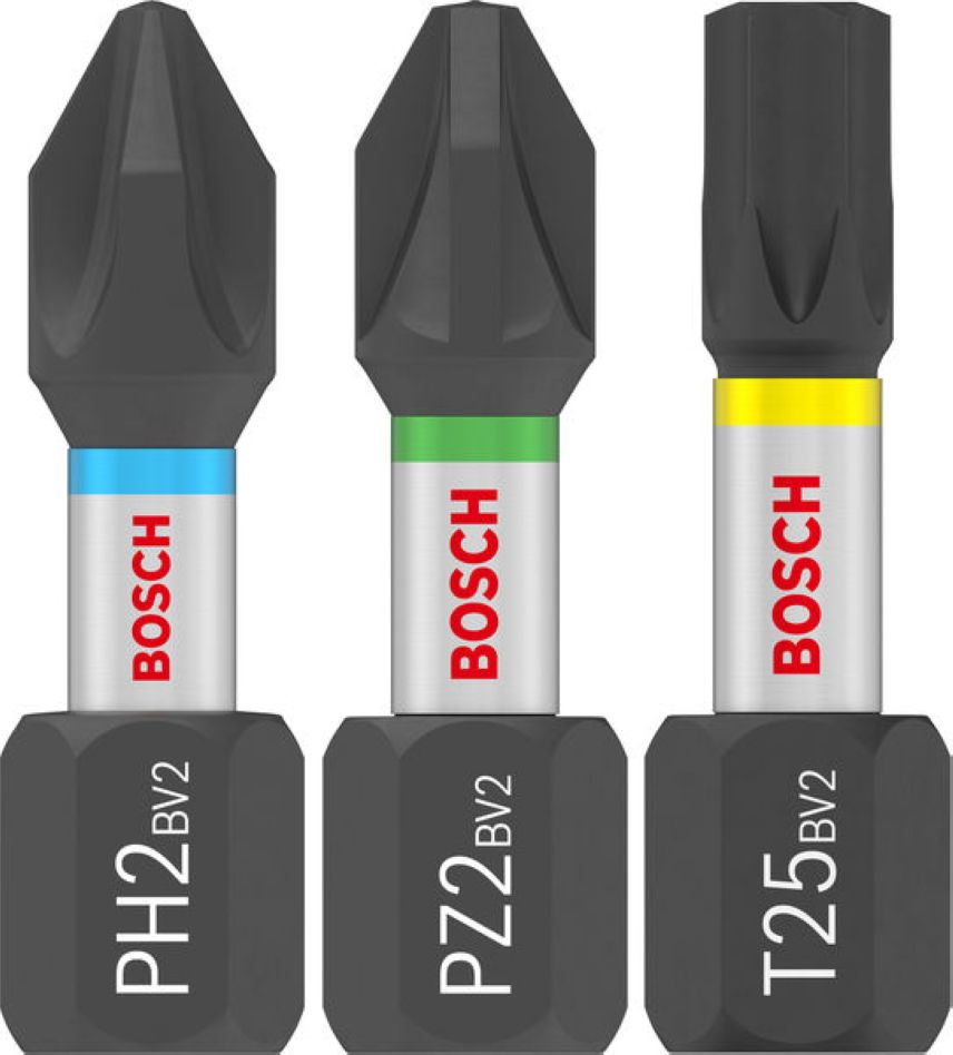 Bosch Blauw Accessoires 2608521U63 PRO Impact gemengd pakket PH2x5 PZ2x5 T20x5 T25x5 T30x5 25 mm 25 stuks in Tic Tac box