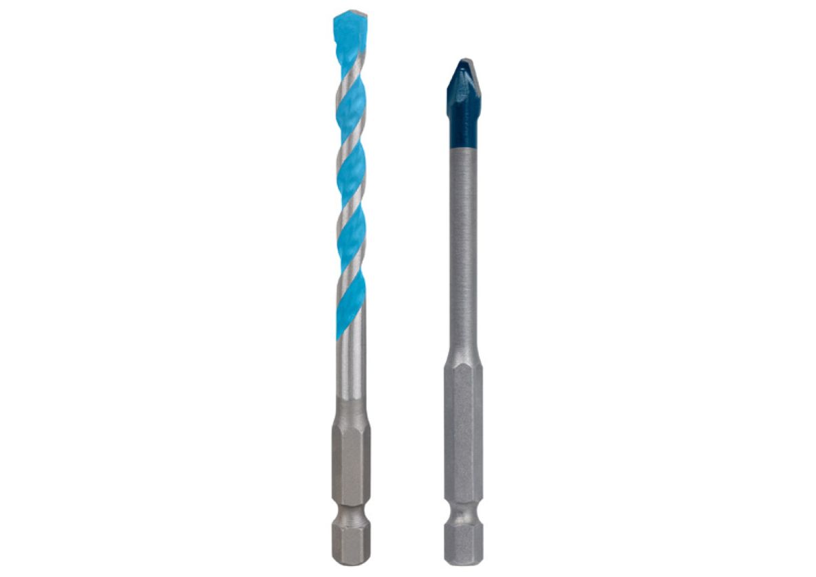 Bosch Blauw Accessoires 2608902366 EXPERT universeelboor HEX-9 MultiConstruction + EXPERT tegelboor HEX-9 Hard Ceramic, 6mm