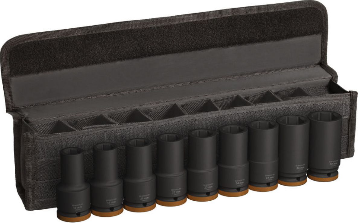 Bosch Blauw Accessoires 2608003042 PRO Impact Socket Set 3/4" Deep 9 pcs