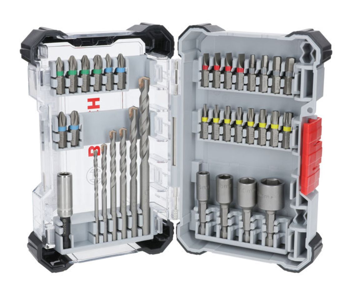 Bosch Blauw Accessoires 2607017728 Schroefbit- en CYL-borenset 35-delig